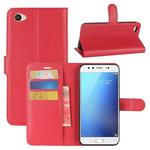 For Vivo  X9s Litchi Texture Horizontal Flip Leather Case with Holder & Card Slots & Wallet (Red)
