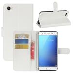 For Vivo  X9s Litchi Texture Horizontal Flip Leather Case with Holder & Card Slots & Wallet (White)