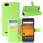 ZTE Blade Force / N9517 Litchi Texture Horizontal Flip Leather Case with Holder & Card Slots & Wallet (Green)