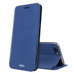 MOFI for OPPO R11 Plus Frosted Texture Horizontal Flip Leather Case with Holder(Dark Blue)