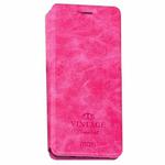 MOFI for  VINTAGE Huawei Honor V9 Crazy Horse Texture Horizontal Flip Leather Case with Card Slot & Holder (Magenta)