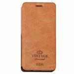 MOFI for  VINTAGE Huawei P10 Plus Crazy Horse Texture Horizontal Flip Leather Case with Card Slot & Holder (Brown)
