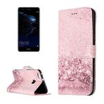 For Huawei  P10 Lite Rose Gold Pattern Horizontal Flip Leather Protective Case with Holder & Card Slots & Wallet