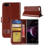 For CUBOT  Magic Crazy Horse Texture Horizontal Flip Leather Case with Holder & Card Slots & Wallet(Brown)