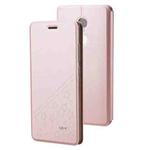 MOFI for  Xiaomi Redmi Note 4 PU Five-pointed Star Pattern Horizontal Flip Leather Case with Holder(Rose Gold)