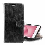 For Asus  ZenFone 4 Max ZC520KL Retro Crazy Horse Texture Horizontal Flip Leather Case with Holder & Card Slots & Wallet & Photo Frame(Black)