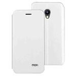 MOFI For Meizu Meilan A5 PU Five-pointed Star Pattern Horizontal Flip Leather Case with Holder (White)