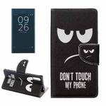 For Sony Xperia XZ Eyes Pattern Horizontal Flip Leather Case with Holder & Card Slots & Wallet