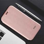 MOFI for  Huawei Honor V9 play PU Five-pointed Star Pattern Horizontal Flip Leather Case with Holder (Rose Gold)