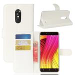 Blackview for A10 (MPH1904) Litchi Texture Horizontal Flip Leather Case with Holder & Card Slots & Wallet(White)