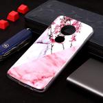 Marble Pattern Soft TPU Case For Motorola Moto E5(Plum Blossom)