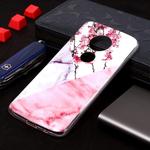 Marble Pattern Soft TPU Case For Motorola Moto E5 Plus(Plum Blossom)