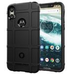 Full Coverage Shockproof TPU Case for Motorola Moto One(Black)