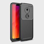 Beetle Series Carbon Fiber Texture Shockproof TPU Case for Motorola Moto G7 Play (US Version) (Black)