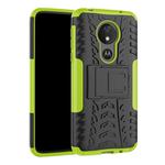 Tire Texture TPU+PC Shockproof Case for Motorola Moto G7 Power, with Holder (Green)