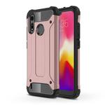 Magic Armor TPU + PC Combination Case for Motorola Moto P40 Play (Rose Gold)