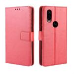 Crazy Horse Texture Horizontal Flip Leather Case for Motorola P40, with Holder & Card Slots & Wallet & Lanyard (Red)