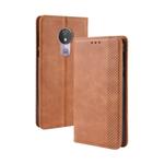 Magnetic Buckle Retro Texture Horizontal Flip Leather Case for Motorola Moto G7 Power (EU Version), with Holder & Card Slots & Wallet (Brown)