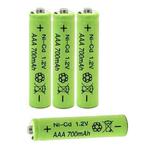 4pcs AAA Rechargeable 700mAh Ni-Cd Batteries