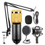 BM-800 Network K-Song Dedicated High-end Metal Shock Mount Microphone Set(Black)