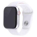 For Apple Watch Series 8 45mm Black Screen Non-Working Fake Dummy Display Model(White)