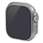 For Apple Watch Ultra 49mm Black Screen Non-Working Fake Dummy Display Model, For Photographing Watch-strap, No Watchband (Silver)