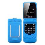 LONG-CZ J9 Mini Flip Style Mobile Phone, 0.66 inch, 18 Keys, Support Bluetooth, FM, SOS, Anti-lost, Magic Sound, Auto Answering, GSM, Single SIM(Blue)