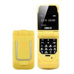 LONG-CZ J9 Mini Flip Style Mobile Phone, 0.66 inch, 18 Keys, Support Bluetooth, FM, SOS, Anti-lost, Magic Sound, Auto Answering, GSM, Single SIM(Yellow)