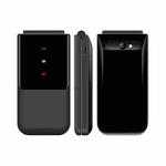UNIWA F2720 Flip Phone, 1.77 inch, SC6531E, Support Bluetooth, FM, GSM, Dual SIM(Black)