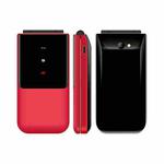 UNIWA F2720 Flip Phone, 1.77 inch, SC6531E, Support Bluetooth, FM, GSM, Dual SIM(Red)