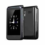 M9 Dual-screen Flip Elder Phone, 2.8 inch + 1.77 inch, 32MB+32MB, Support FM, SOS, GSM, Family Number, Big Keys, Dual SIM (Black)