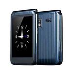 M9 Dual-screen Flip Elder Phone, 2.8 inch + 1.77 inch, 32MB+32MB, Support FM, SOS, GSM, Family Number, Big Keys, Dual SIM (Blue)