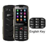 SERVO H8 Mobile Phone, English Key, 3000mAh Battery, 2.8 inch, Spredtrum SC6531CA, 21 Keys, Support Bluetooth, FM, Magic Sound, Flashlight, GSM, Quad SIM(Black)