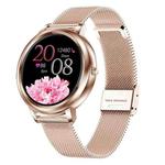 MK20 1.09 inch IPS Color Screen IP67 Waterproof Smart Watch, Support Sleep Monitoring / Heart Rate Monitoring / Blood Pressure Monitoring / Multi-sports Mode, Style: Steel Strap (Gold)