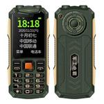 K1 Triple Proofing Elder Phone, Waterproof Shockproof Dustproof, 4800mAh Battery, 2.4 inch, 21 Keys, Bluetooth, LED Flashlight, FM, SOS, Dual SIM, Network: 2G (Green)