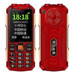 K1 Triple Proofing Elder Phone, Waterproof Shockproof Dustproof, 4800mAh Battery, 2.4 inch, 21 Keys, Bluetooth, LED Flashlight, FM, SOS, Dual SIM, Network: 2G (Red)
