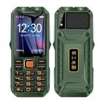 Q8 Triple Proofing Elder Phone, Waterproof Shockproof Dustproof, 16800mAh Battery, 2.4 inch, 21 Keys, Bluetooth, LED Flashlight, FM, SOS, Dual SIM, Network: 2G (Green)