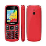 UNIWA E1803 Elder Keypad Phone, 1.77 inch SC6531E, LED Flashlight, 21 Keys, Network: 2G, EU Plug (Red)