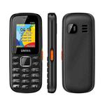 UNIWA E1808 Elder Keypad Phone, 1.77 inch SC6531E, LED Flashlight, 21 Keys, Network: 2G, Triple SIM, EU Plug (Black)