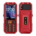 Q8-1 Triple Proofing Elder Phone, 16800mAh Battery, 2.4 inch, 21 Keys, Bluetooth, LED Flashlight, FM, SOS, Dual SIM, Network: 4G (Red)