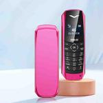 LONG-CZ S60 4G Mini Phone, 1.77 inch Unisoc T107, LED Flashlight, 21 Keys, Network: 4G, Single SIM (Rose Red)