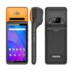UNIWA V4P 2D QR Code Scanning Edition, 6 inch NFC Android 13 Smart Handheld POS Phone with Thermal Printer, 3GB+16GB, Unisoc SC9863a Octa Core, Network: 4G (Black)