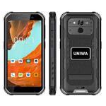 UNIWA F963 Pro Rugged Smart Phone, 4GB+64GB, 5.5 inch Android 13, Unisoc T606 Octa Core, NFC, Fingerprint Unlock, 4G Network, US Plug (Black Grey)