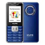 KUMI Mi1 Mini Mobile Phone, Forehead Thermometer, 2.4 inch, MTK6261D, Bluetooth, 21 Keys, Dual SIM, SOS, FM, Network: 2G,  Body Temperature Measurement (Blue)