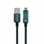 WK WDC-180 6A Pioneer Series USB to USB-C/Type-C Transparent Fast Charge Data Cable, Length: 1m(Green)
