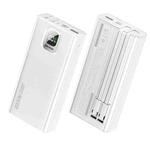 WK WP-335 20000mAh Elephant Series 22.5W Super Fast Charge Power Bank with Cable (White)