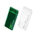 WK WP-343 10000mAh Pioneer 2 Generation Transparent Fast Charge Power Bank(Green)