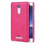 MOFI for  Xiaomi Redmi Note 3 Crazy Horse Texture Leather Surface PC Protective Case Back Cover(Magenta)