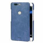 MOFI for  Huawei Honor V8 Crazy Horse Texture Leather Surface PC Protective Case Back Cover(Dark Blue)