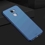 MOFI For Huawei Enjoy 7 Plus PC Ultra-thin Edge Fully Wrapped Up Protective Case Back Cover (Blue)